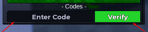 The Enter Code box and Verify button in Build a Soccer Team