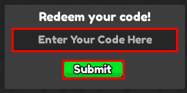 Run and Shoot Zombies enter codes box and submit button