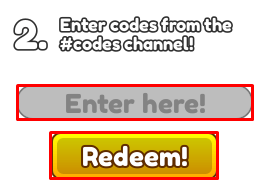 Build An Attack Army enter codes box and redeem button