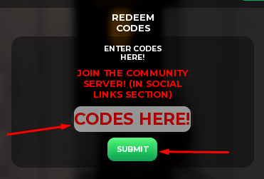 The CODES HERE! box and SUBMIT button in High School Football