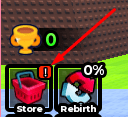 The Store button in +1 Weapon Fighting Escape
