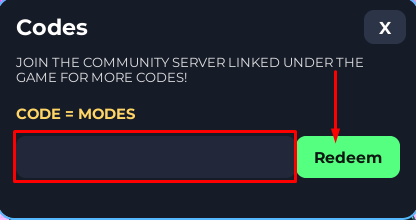 The codes section in BOYS VS GIRLS