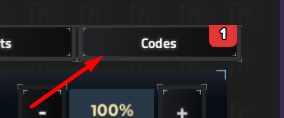 The Codes button in Portal Keeper