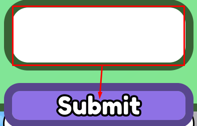 The empty text box and Submit button in Team Color Switch Obby