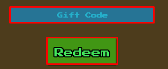 Monster Hatchery enter codes box and redeem button