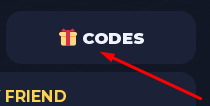 The CODES button in Become A Striker