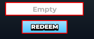 Line to Fight enter codes box and redeem button