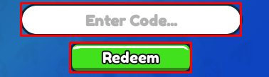 Fight Da Gorilla enter codes box and redeem code button