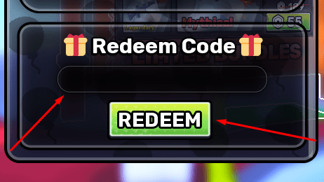 The blank box and REDEEM button in Dart Arena
