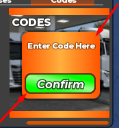 The Enter Code Here field and Confirm button in Warehouse Manager Tycoon