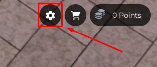 Birmingham Vehicle Simulator settings button