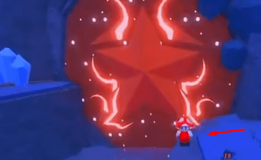 The Crimson Cavern entrance and Crimson Guard in Fisch
