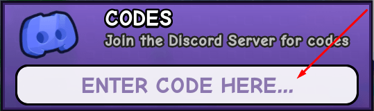 The ENTER CODE HERE... box in My Grass Farm