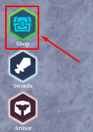 Sword League shop button