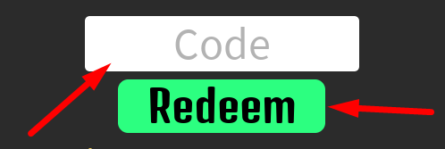 The code redeeming interface in Drag Project Future