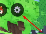 The settings icon in Build A Golem!