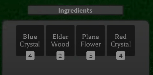 Slap Battles ingredients list
