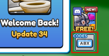 Brainrot Evolution codes button