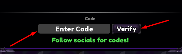 The Enter Code box and Verify button in +1 DMG Per Revive