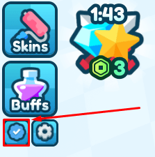 Tank Game blue tick icon