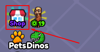 Dinosaur Racing shop button