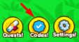The Codes button in Tapper Fight Extreme