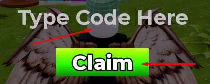 Type Code Here box and Claim button to redeem codes in Car DUELS