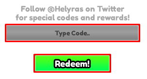 Be a Beggar enter codes box and redeem button