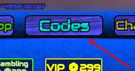 The Codes button in Multiverse Trollge Insanity