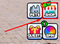 Swim for Money shop button