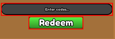 Axia enter codes box and redeem button