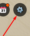 The settings icon in Boat Race with 99 Engines!