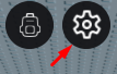 The settings button in Break Pinata for Brainrots