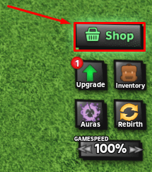 Tower Defense RNG shop button