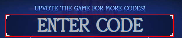 Arcane Arena enter codes box