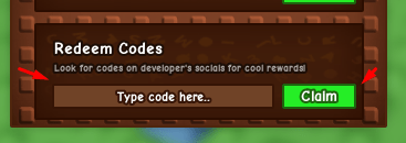 Grow a Garden Redeem Codes box