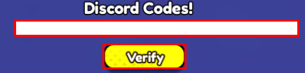 Mugen Slayers enter codes box and verify button