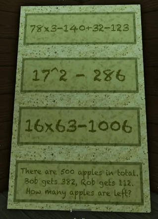 Slap Battles Slap Royale equations board