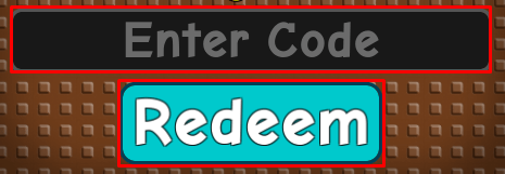 weird strict dad enter codes box and redeem button
