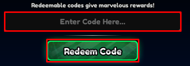 Anime Paradox enter codes box and redeem code button