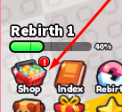 The Shop button in Build an Ore Factory