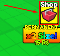 Become the biggest brainrot shop button