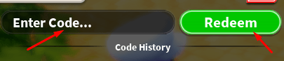 The "Enter Code" box and Redeem button in Pet Fighters