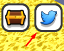 The Twitter icon in Lily Love Braids Tycoon 2 Player