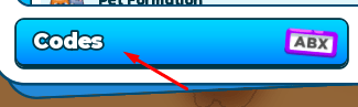 Codes button in Tap Simulator REBORN