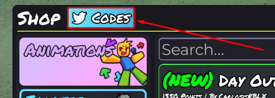 Funky Friday codes button