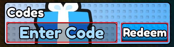 Sail For Brainrots enter codes box and redeem button