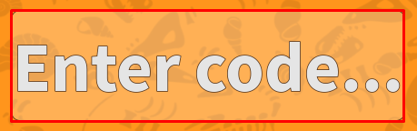 Dinosaur Life enter codes box