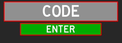 Anime Fighting Simulator: Endless enter codes box and enter button