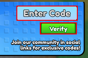Steal a Meme enter codes box and verify button